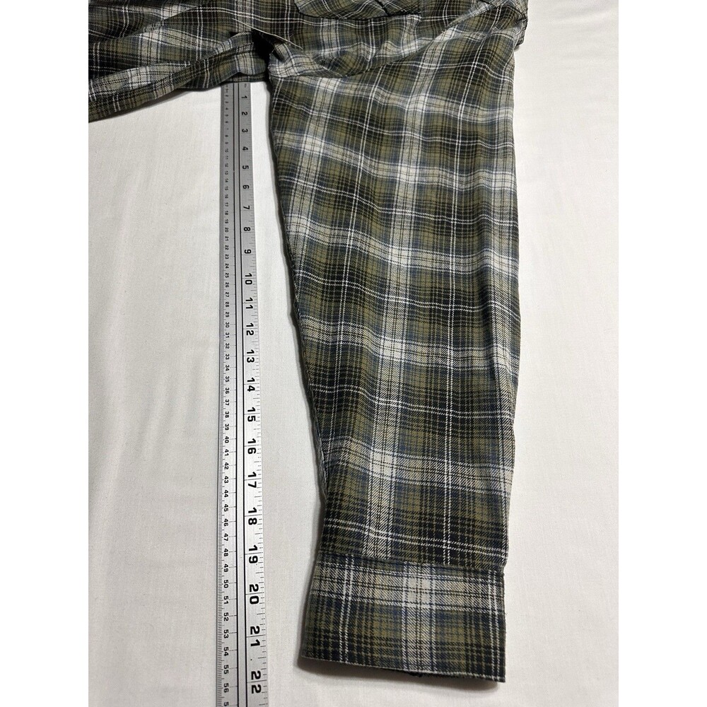 Wrangler Mens Plaid Flannel Shirt Size 3XL Pearl Snap Buttons Pocket New NWT - Picture 7 of 12